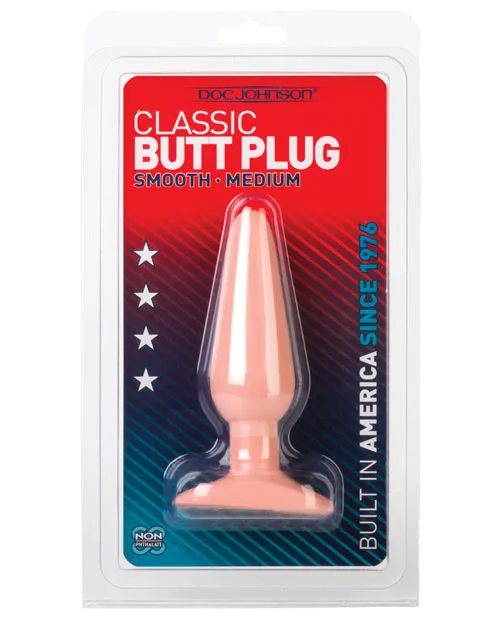 Doc Johnson Male Sex Toys Doc Johnson Classic Butt Plug Medium Vanilla Doc Johnson Male Sex Toys Doc Johnson Classic Butt Plug Medium Vanilla