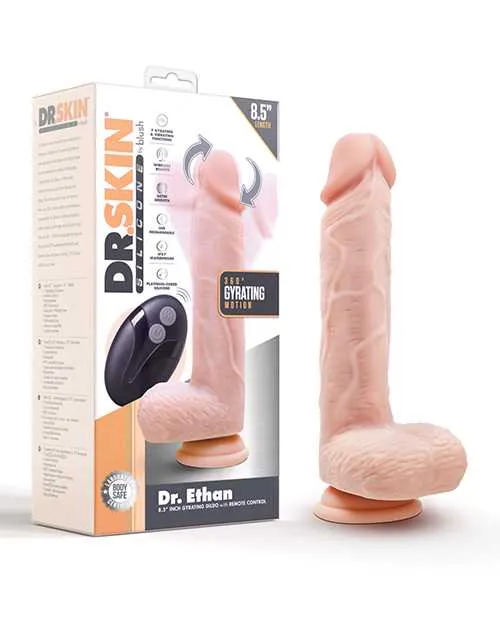 Dr Skin Platinum Collection Silicone Dr Ethan Gyrating Dildo 85in Vanilla Dr Skin Dildos Dr Skin Platinum Collection Silicone Dr Ethan Gyrating Dildo 85in Vanilla Dr Skin Dildos