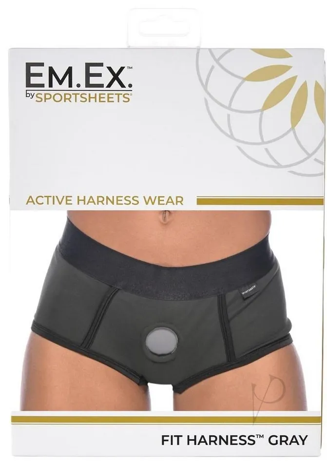 EM EX Fit Harness Medium Gray EmEx Female Sex Toys