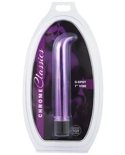 Erotic Toy Company Chrome Classics 7 G Spot Vibe Purple Erotic Toy Company Vibrators Erotic Toy Company Chrome Classics 7 G Spot Vibe Purple Erotic Toy Company Vibrators