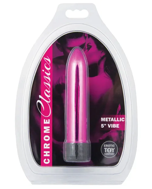 Erotic Toy Company Vibrators Erotic Toy Company Chrome Classics 5 Vibe Pink Erotic Toy Company Vibrators Erotic Toy Company Chrome Classics 5 Vibe Pink