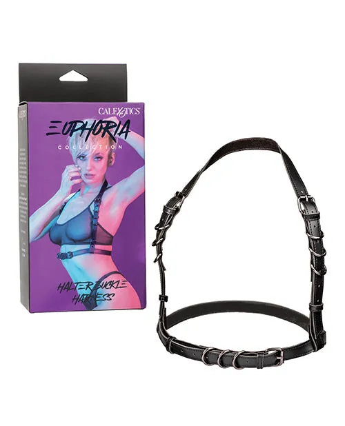 Euphoria Collection Halter Buckle Harness Black Euphoria Anal