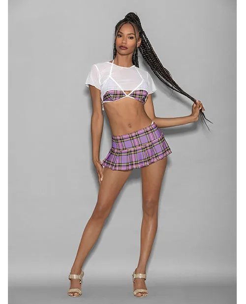 Euphoria Vibrators Euphoria 4 pc Girly Adult School Girl Purple Plaid OS Euphoria Vibrators Euphoria 4 pc Girly Adult School Girl Purple Plaid OS