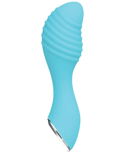 Evolved Female Sex Toys Little Dipper Rechargeable Silicone Vibrator Aqua