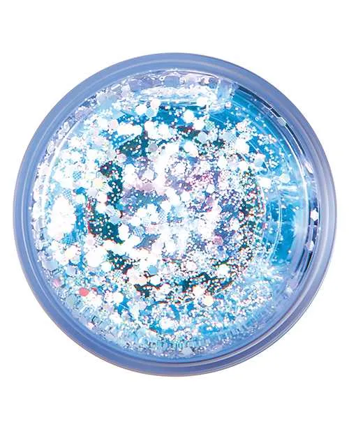 Evolved Glitteriffic Rechargeable Silicone LightUp Rabbit Vibrator Aqua Female Sex Toys