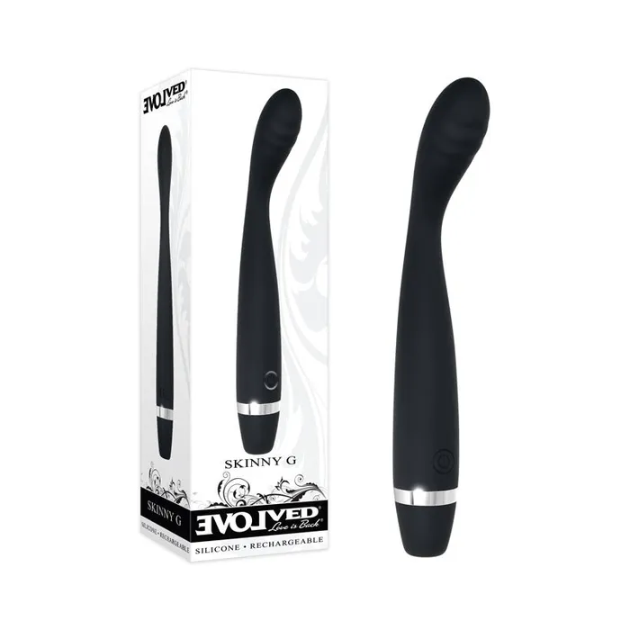 Evolved Vibrators Evolved Skinny G Luxury Black Vibrator
