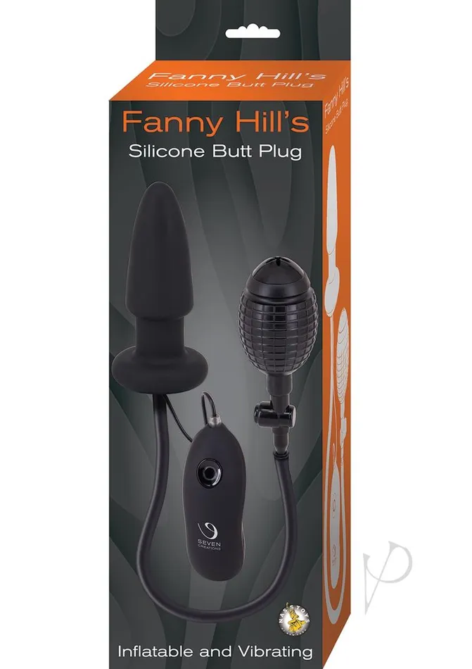 Fanny Hills Silicone Inflatable and Vibrating Butt Plug with Wired Remote Control Black Nasstoys Anal Fanny Hills Silicone Inflatable and Vibrating Butt Plug with Wired Remote Control Black Nasstoys Anal