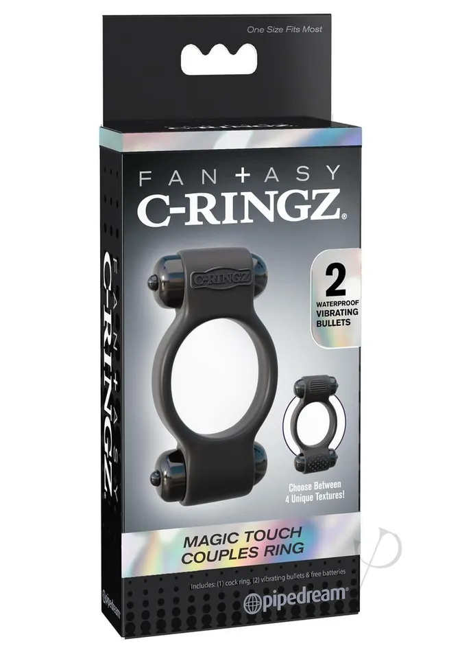 Fantasy C Ringz Couples Fantasy CRingz Magic Touch Couples Cock Ring with Bullet Black Fantasy C Ringz Couples Fantasy CRingz Magic Touch Couples Cock Ring with Bullet Black