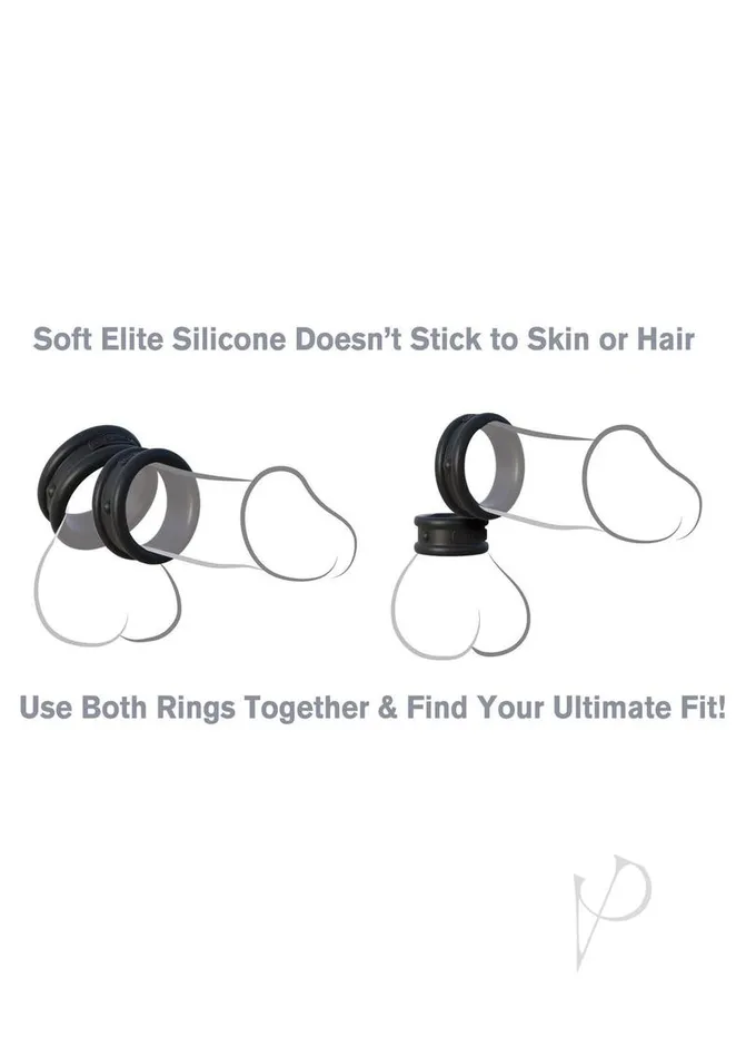 Fantasy CRingz MaxWidth Silicone Cock Rings Black Fantasy C Ringz Anal