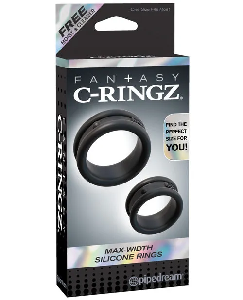 Fantasy CRingz MaxWidth Silicone Cock Rings Black Fantasy C Ringz Anal