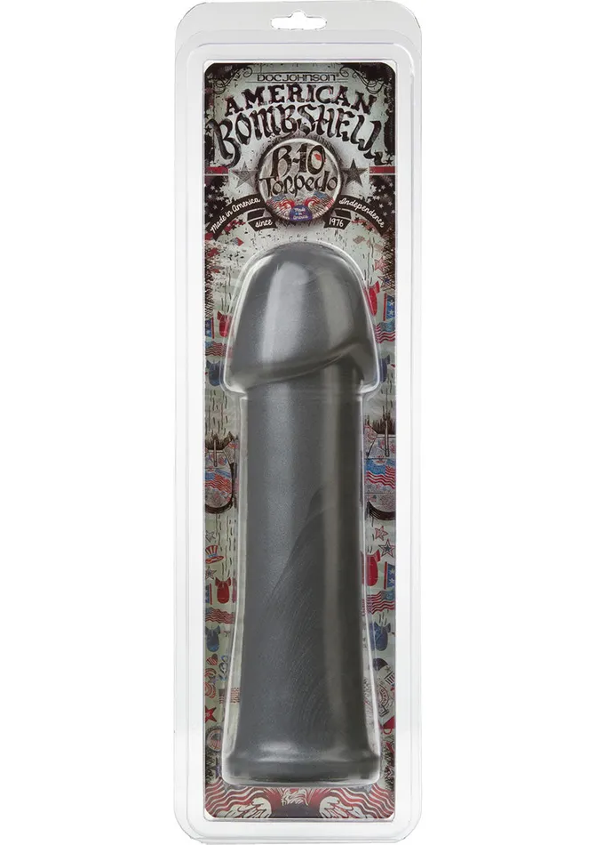 Female Sex Toys American Bombshell American Bombshell B10 Torpedo Dildo 99in Gun Metal Female Sex Toys American Bombshell American Bombshell B10 Torpedo Dildo 99in Gun Metal