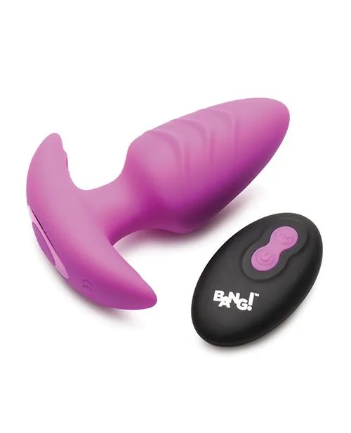Female Sex Toys Bang Bang Rotating Vibrating Rechargeable Silicone Butt Plug with Remote Control Purple Female Sex Toys Bang Bang Rotating Vibrating Rechargeable Silicone Butt Plug with Remote Control Purple