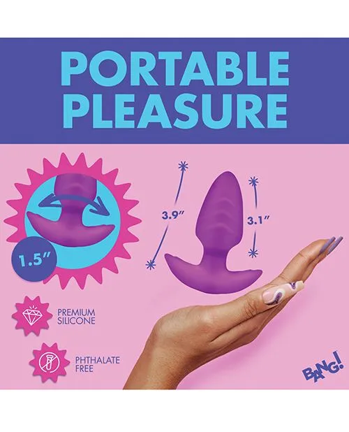 Female Sex Toys Bang Bang Rotating Vibrating Rechargeable Silicone Butt Plug with Remote Control Purple Female Sex Toys Bang Bang Rotating Vibrating Rechargeable Silicone Butt Plug with Remote Control Purple