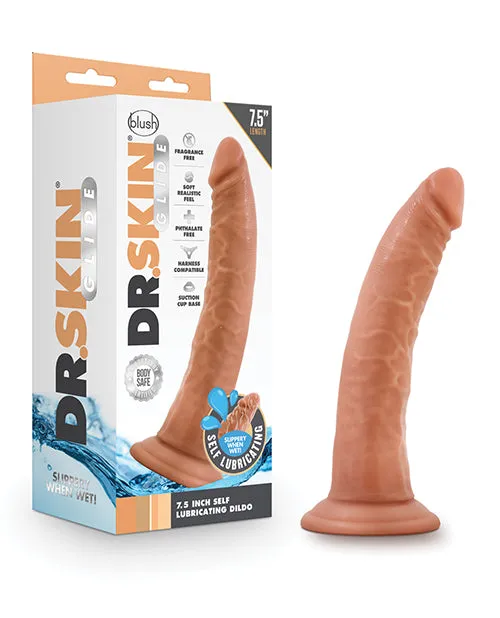 Female Sex Toys Dr Skin Dr Skin Glide Gold Collection Self Lubricating Dildo 75in Caramel Female Sex Toys Dr Skin Dr Skin Glide Gold Collection Self Lubricating Dildo 75in Caramel