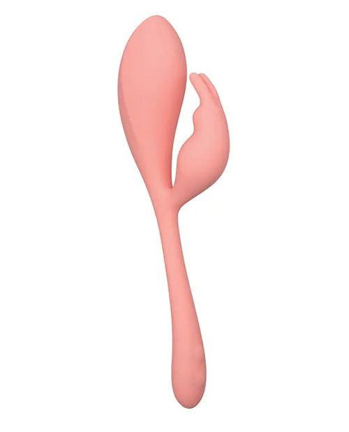 Female Sex Toys Elle Elle Liquid Silicone Bunny Rechargeable Vibrator Orange