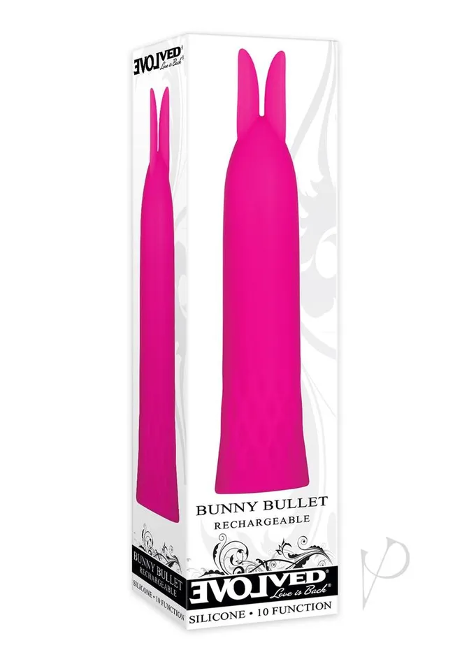Female Sex Toys Evolved Bunny Bullet Silicone Rechargeable Pink