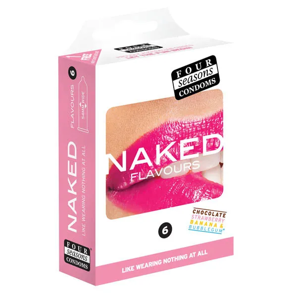Female Sex Toys Four Seasons Naked Flavours Ultra Thin Flavoured Condoms 6pk Female Sex Toys Four Seasons Naked Flavours Ultra Thin Flavoured Condoms 6pk