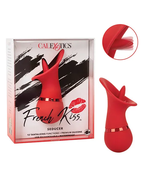 Female Sex Toys French Kiss Seducer Rechargeable Silicone Clitoral Stimulator Red French Kiss Female Sex Toys French Kiss Seducer Rechargeable Silicone Clitoral Stimulator Red French Kiss