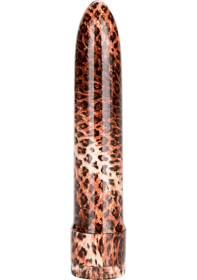 Female Sex Toys Hard Vibes Leopard Waterproof Mini Massager 45in Brown