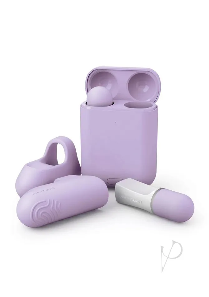 Female Sex Toys JimmyJane Hello Touch Pro Rechargeable Finger Massagers with Remote Control LavenderWhite Jimmyjane