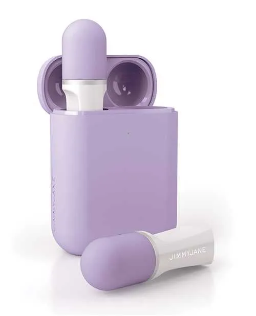Female Sex Toys JimmyJane Hello Touch Pro Rechargeable Finger Massagers with Remote Control LavenderWhite Jimmyjane