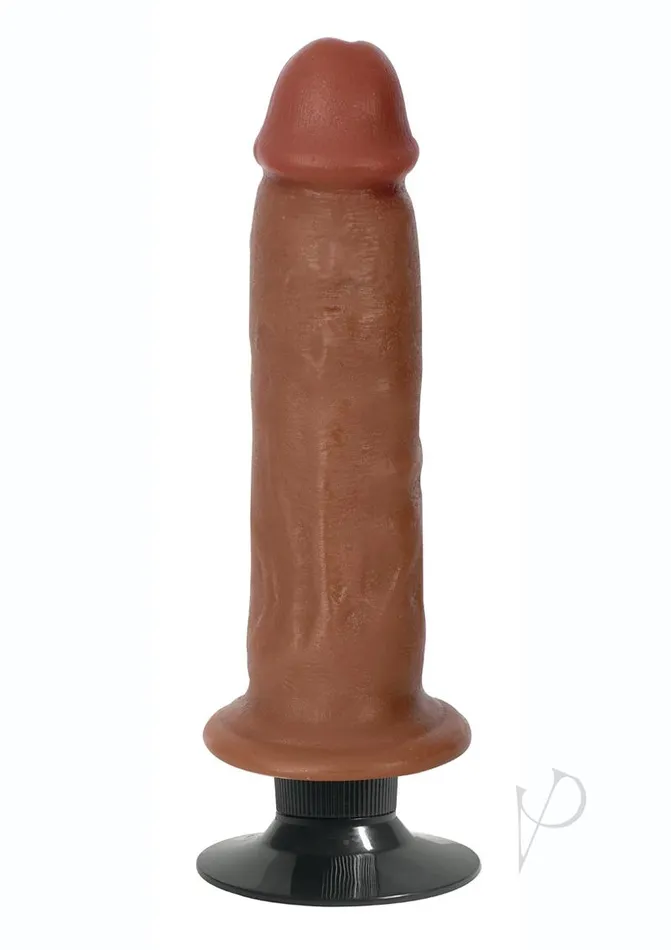 Female Sex Toys Jock Bareskin Realistic Vibrating Dong 7in Caramel Jock