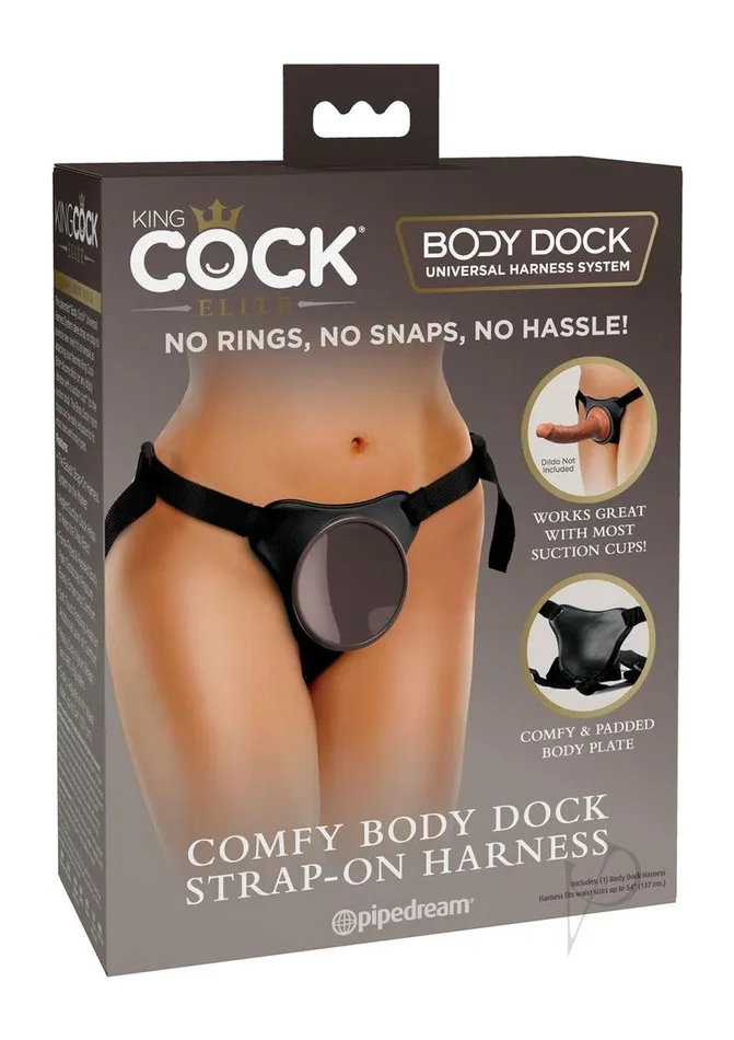 Female Sex Toys King Cock Elite Comfy Body Dock Harness System Black King Cock Female Sex Toys King Cock Elite Comfy Body Dock Harness System Black King Cock