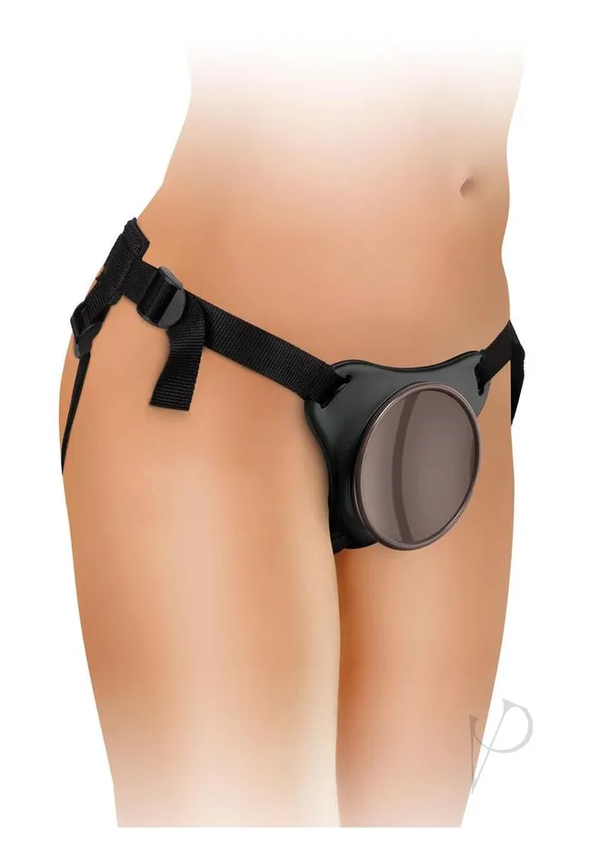 Female Sex Toys King Cock Elite Comfy Body Dock Harness System Black King Cock
