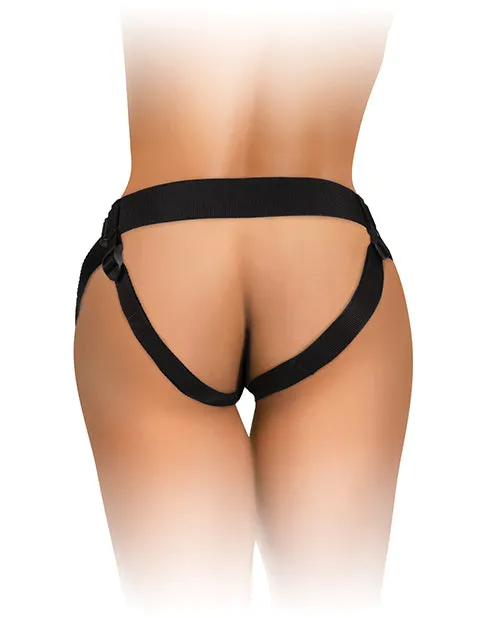 Female Sex Toys King Cock Elite Comfy Body Dock Harness System Black King Cock