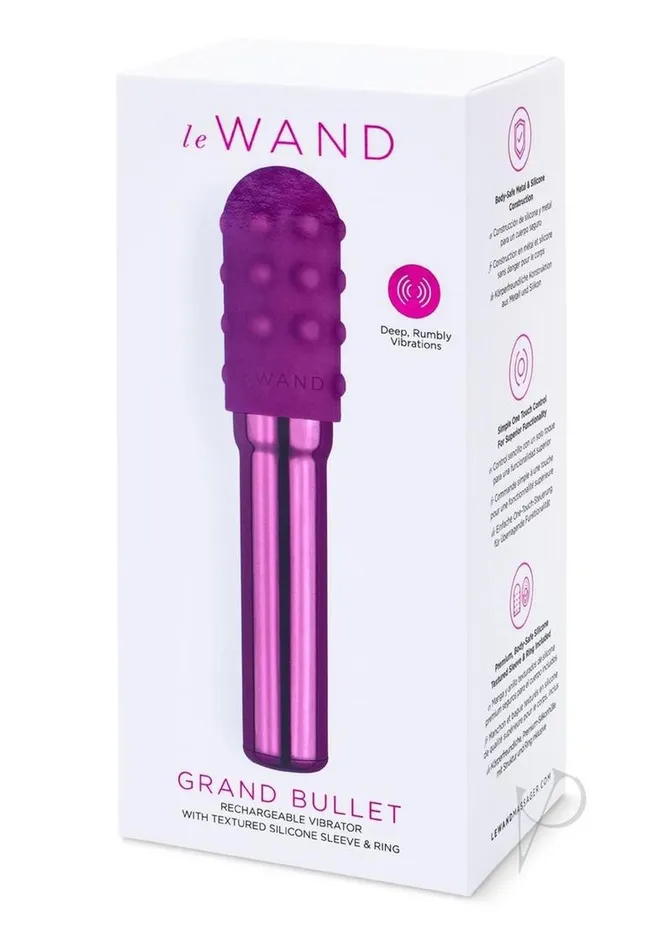 Female Sex Toys Le Wand Le Wand Grand Bullet Rechargeable Silione Vibrator Cherry Female Sex Toys Le Wand Le Wand Grand Bullet Rechargeable Silione Vibrator Cherry