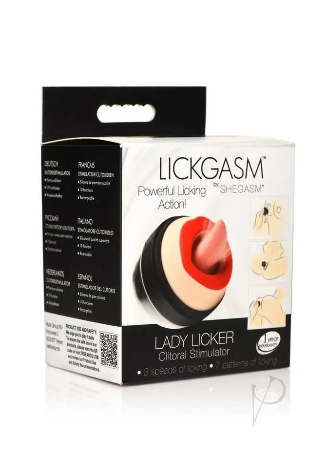 Female Sex Toys Lickgasm Lickgasms Lady Licker 10X Rechargeable Silicone Clitoral Stimulator BlackVanilla Female Sex Toys Lickgasm Lickgasms Lady Licker 10X Rechargeable Silicone Clitoral Stimulator BlackVanilla