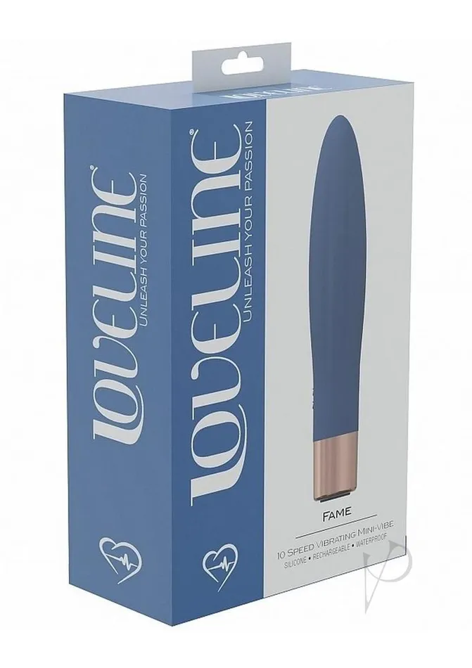 Female Sex Toys LoveLine Fame Silicone Rechargeable 10 Speed Mini Vibrator Blue Loveline Female Sex Toys LoveLine Fame Silicone Rechargeable 10 Speed Mini Vibrator Blue Loveline