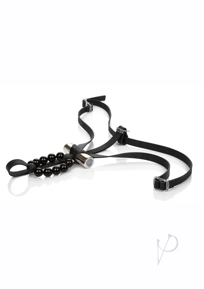 Female Sex Toys Lovers Vibrating Thong Panty Vibe with Pleasure Beads Black Pleasure Panties