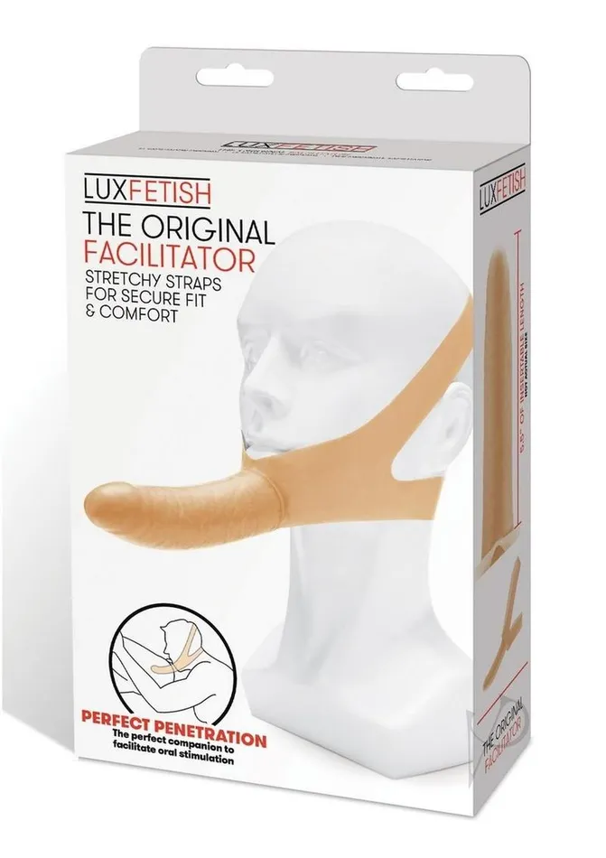 Female Sex Toys Lux Fetish Lux Fetish The Original Facilitator Face StrapOn with Dildo Vanilla Female Sex Toys Lux Fetish Lux Fetish The Original Facilitator Face StrapOn with Dildo Vanilla