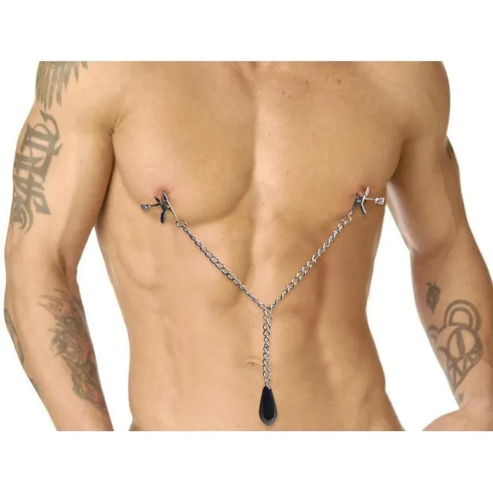 Female Sex Toys Master Series Titty Taunter Nipple Clamps with Weighted Bead Female Sex Toys Master Series Titty Taunter Nipple Clamps with Weighted Bead