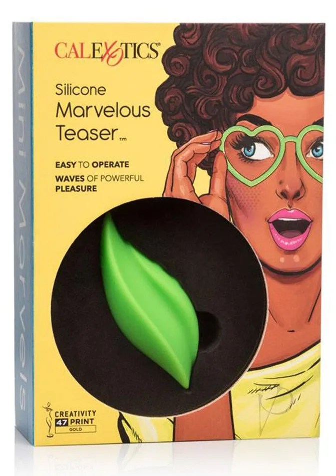 Female Sex Toys Mini Marvels Mini Marvels Marvelous Teaser Silicone Rechargeable Massager Green Female Sex Toys Mini Marvels Mini Marvels Marvelous Teaser Silicone Rechargeable Massager Green