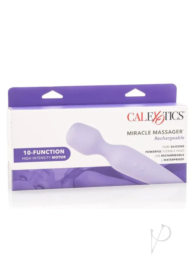 Female Sex Toys Miracle Massager Miracle Massager USB Rechargeable Silicone Wand Waterproof 85in Purple
