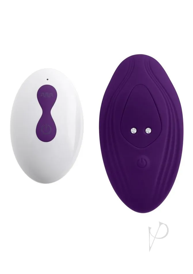 Female Sex Toys Playboy Playboy Our Little Secret Rechargeable Silicone Panty Vibe with Remote Control Purple