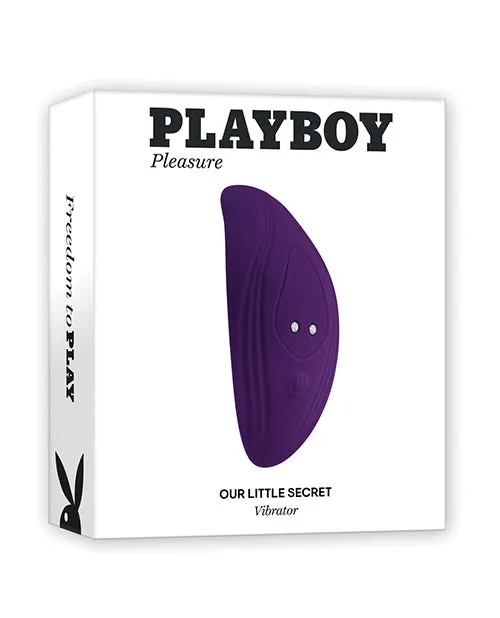 Female Sex Toys Playboy Playboy Our Little Secret Rechargeable Silicone Panty Vibe with Remote Control Purple