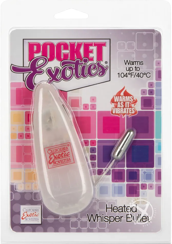 Female Sex Toys Pocket Exotics Pocket Exotics Warming Whisper Bullet with Wired Remote Control Silver Female Sex Toys Pocket Exotics Pocket Exotics Warming Whisper Bullet with Wired Remote Control Silver