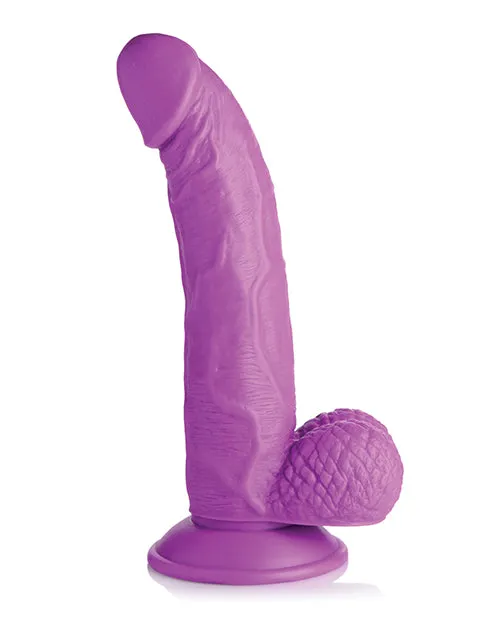 Female Sex Toys Pop Peckers Dildo with Balls 75in Purple Pop Peckers