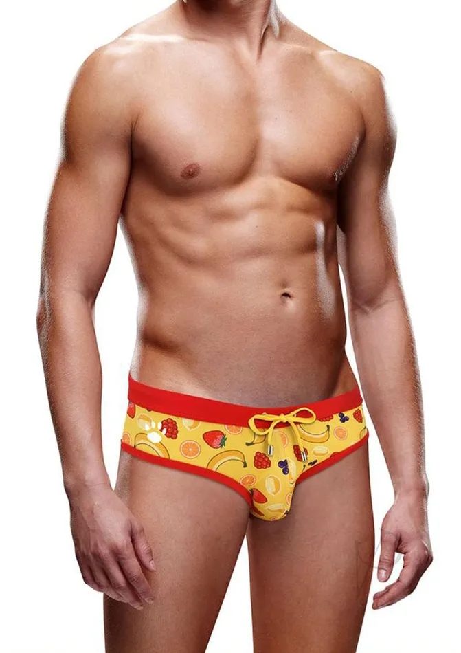 Female Sex Toys Prowler Prowler Swim Brief Fruit XXLarge Yellow