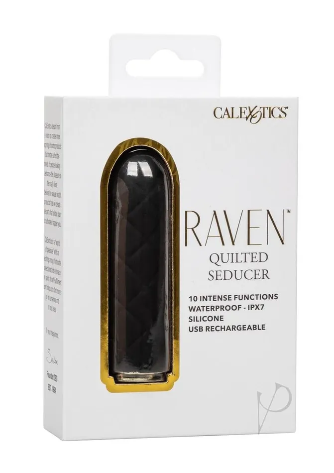 Female Sex Toys Raven Raven Quilted Seducer Rechargeable Silicone Bullet Black Female Sex Toys Raven Raven Quilted Seducer Rechargeable Silicone Bullet Black