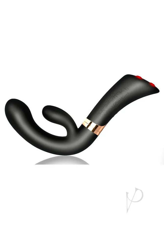 Female Sex Toys Rocks Off Fuzion Enigma Silicone GSpot Massager Vibrator Black