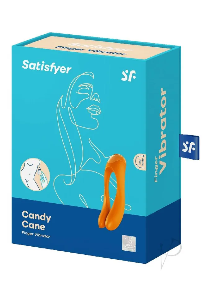Female Sex Toys Satisfyer Satisfyer Candy Cane Silicone Rechargeable Mini Vibrator Orange Female Sex Toys Satisfyer Satisfyer Candy Cane Silicone Rechargeable Mini Vibrator Orange