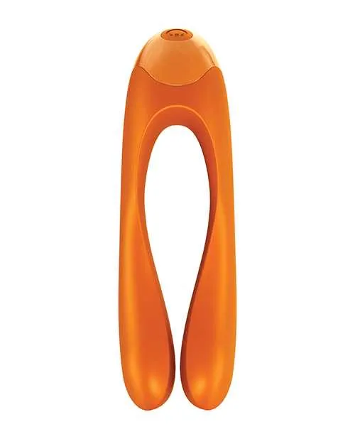 Female Sex Toys Satisfyer Satisfyer Candy Cane Silicone Rechargeable Mini Vibrator Orange Female Sex Toys Satisfyer Satisfyer Candy Cane Silicone Rechargeable Mini Vibrator Orange
