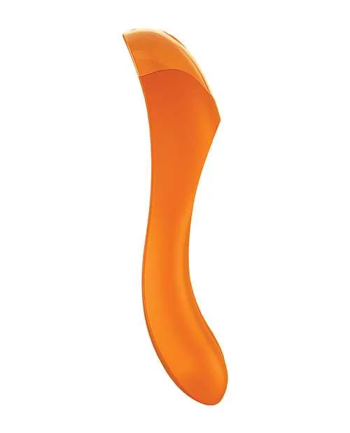 Female Sex Toys Satisfyer Satisfyer Candy Cane Silicone Rechargeable Mini Vibrator Orange Female Sex Toys Satisfyer Satisfyer Candy Cane Silicone Rechargeable Mini Vibrator Orange