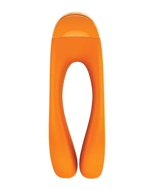 Female Sex Toys Satisfyer Satisfyer Candy Cane Silicone Rechargeable Mini Vibrator Orange Female Sex Toys Satisfyer Satisfyer Candy Cane Silicone Rechargeable Mini Vibrator Orange