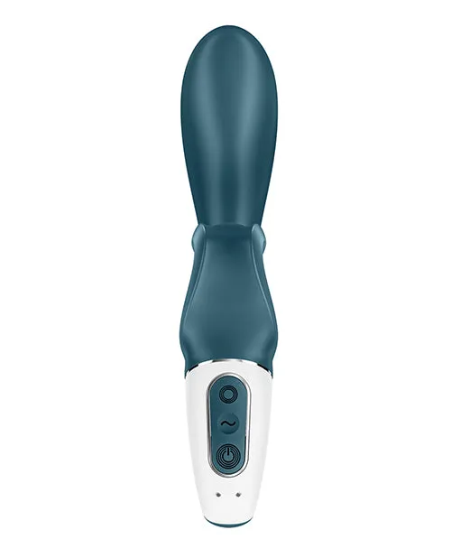 Female Sex Toys Satisfyer Satisfyer Hug Me Rechargeable Silicone Vibrator with Clitoral Stimulation Grayblue Female Sex Toys Satisfyer Satisfyer Hug Me Rechargeable Silicone Vibrator with Clitoral Stimulation Grayblue