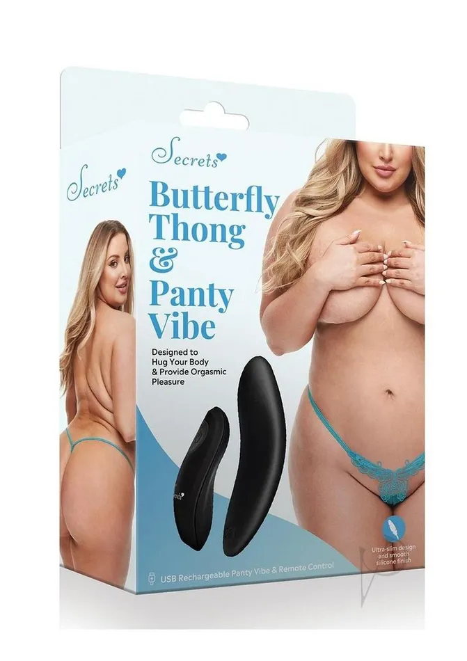 Female Sex Toys Secrets Secrets Butterfly Panty and Rechargeable Panty Vibe with Remote Control QS Turquoise Female Sex Toys Secrets Secrets Butterfly Panty and Rechargeable Panty Vibe with Remote Control QS Turquoise